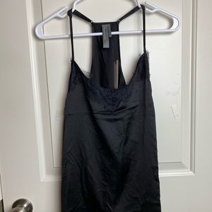 Black Lace edged Cami by Anthropologie